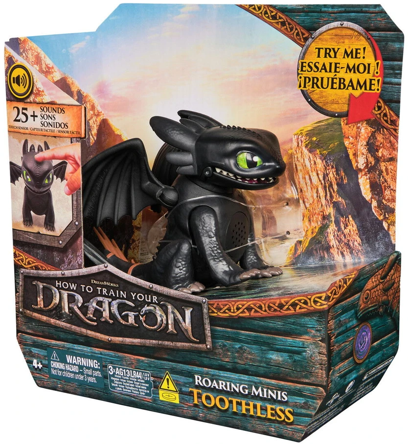 Kolekcionuojama figūrėlė - Spin Master How To Train Your Dragon Roaring Minis Toothless