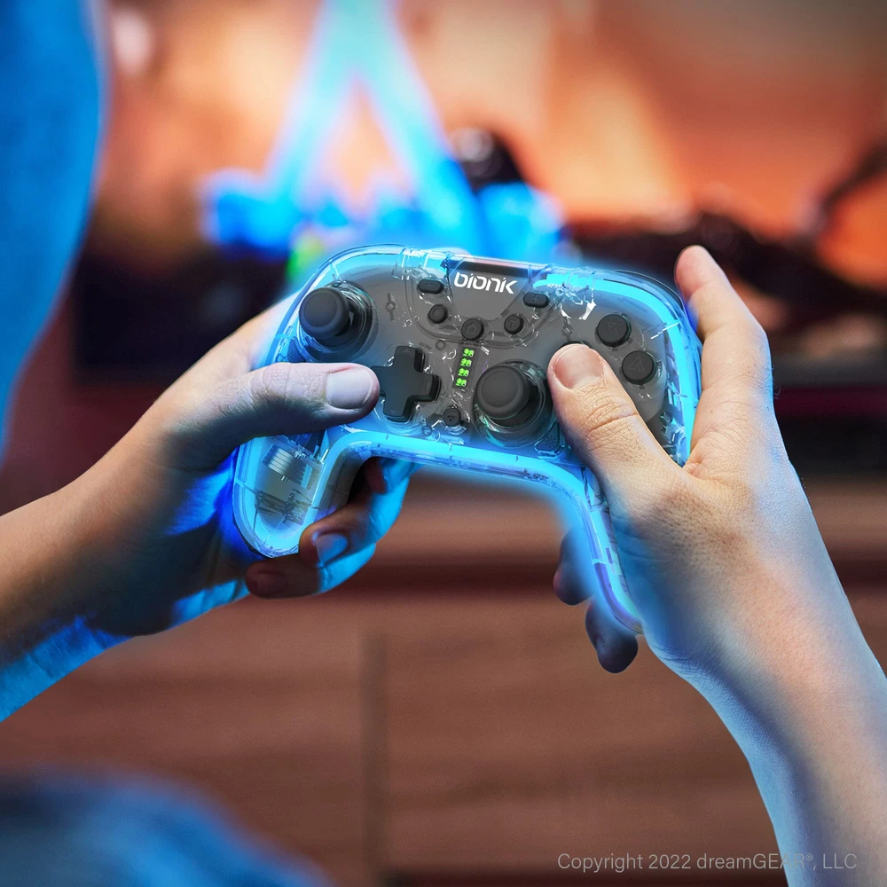 Dreamgear - „Bionik Neoglow“ valdiklis („Nintendo Switch“)