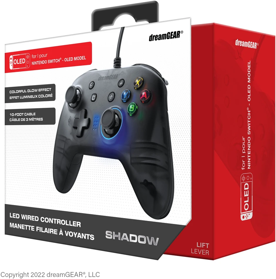 Dreamgear, Shadow laidinis valdiklis, skirtas Nintendo Switch ir Oled