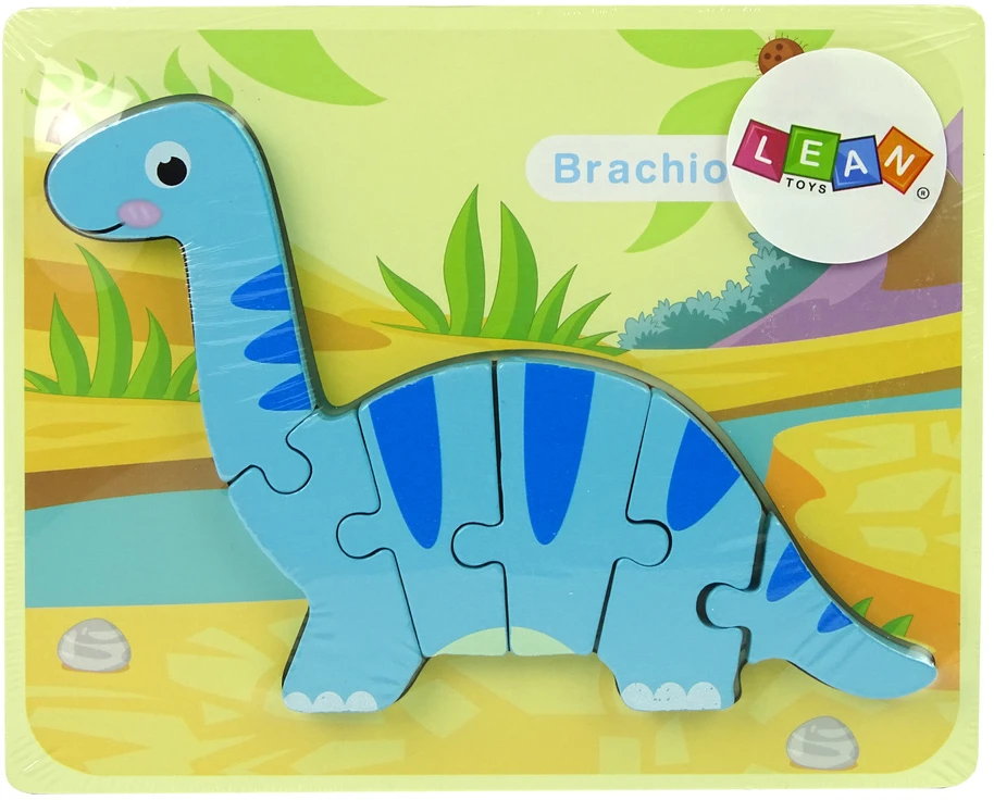 Lean Toys Medinė delionė dinozauras