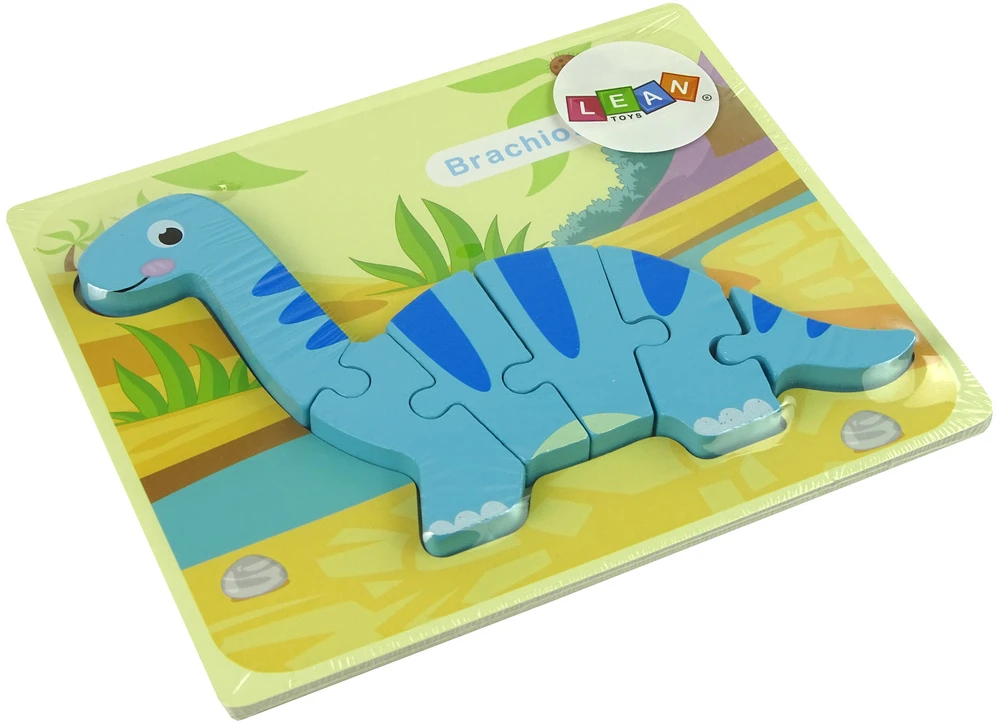 Lean Toys Medinė delionė dinozauras