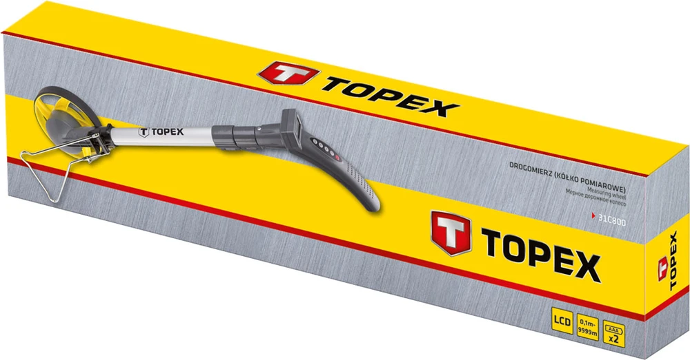 Topex Drogomierz Odometras su LCD ekranu, matavimo diapazonas: 10000 m