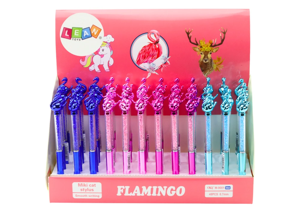 Lean Toys Flamingo tušinukas su mėlynu rašalu 0,7 mm