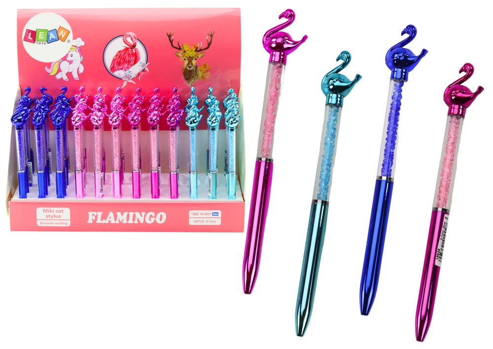 Lean Toys Flamingo tušinukas su mėlynu rašalu 0,7 mm