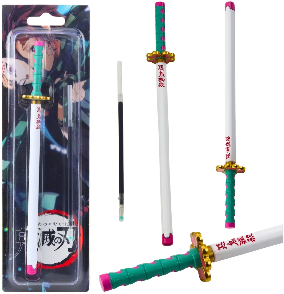 Lean Metalinis rašiklis katana, 19.5 cm, juoda keičiama šerdelė
