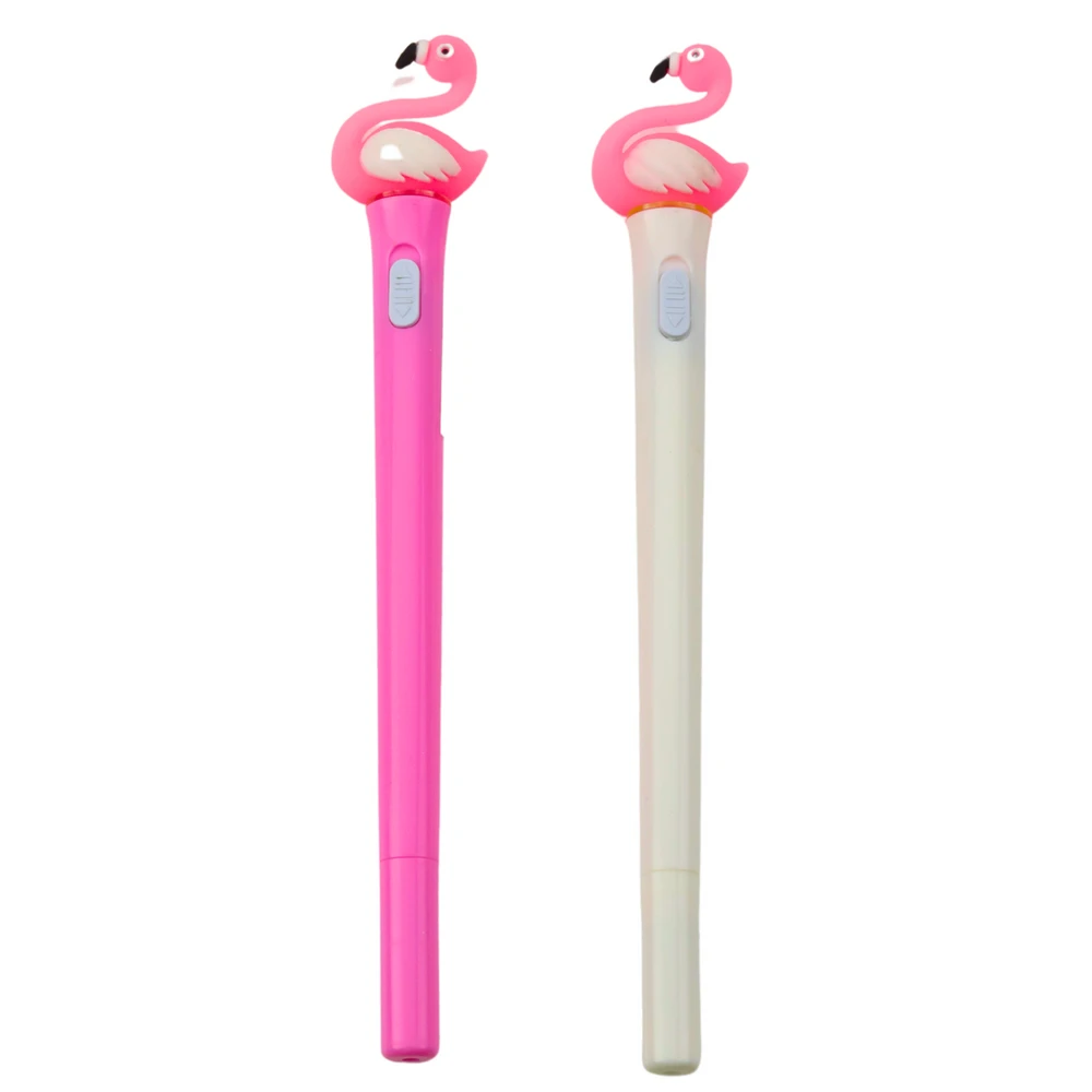 Lean Rašiklis su LED apšvietimu ir flamingo dekoracija, 0,7 mm