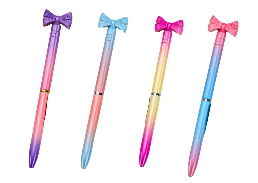 Lean Toys Spalvotas rašiklis su kaspinu, 0,7 mm