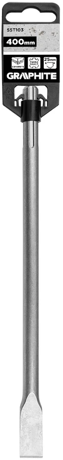 Dłuto SDS Max plokščias kaltas 25 x 18 x 400 mm