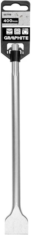 Dłuto SDS Max plokščias kaltas 50 x 18 x 400 mm