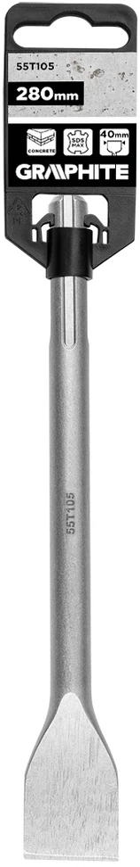 Dłuto SDS Max plokščias kastuvo formos kaltas 40 x 18 x 280 mm