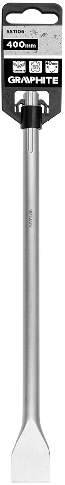 Dłuto SDS Max plokščias kastuvo formos kaltas 40 x 18 x 400 mm