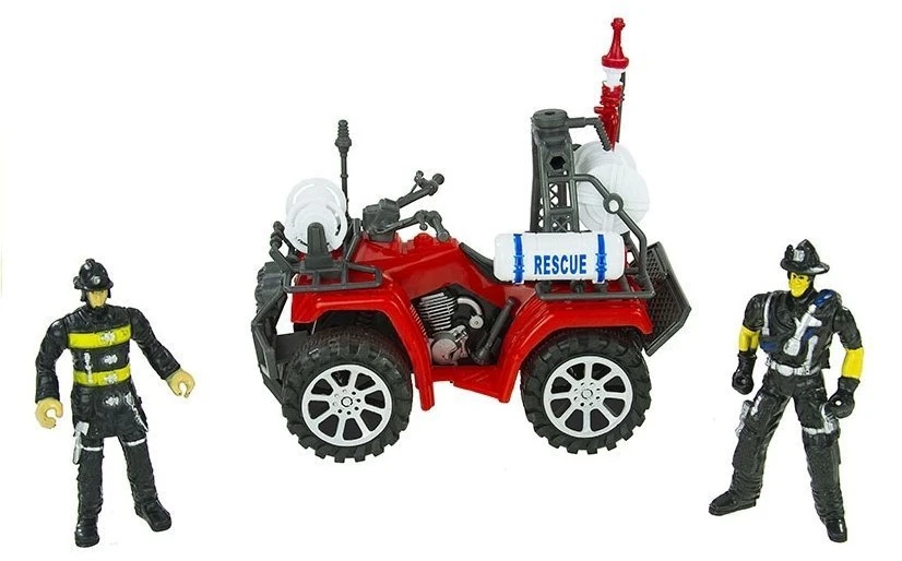 Lean Toys Gaisrininko Žaidimų Rinkinys su Priekaba