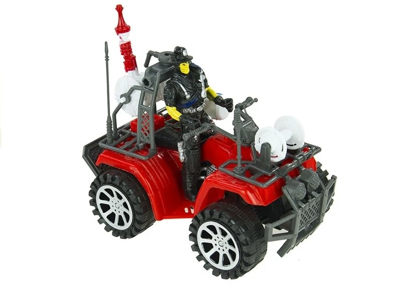Lean Toys Gaisrininko Žaidimų Rinkinys su Priekaba