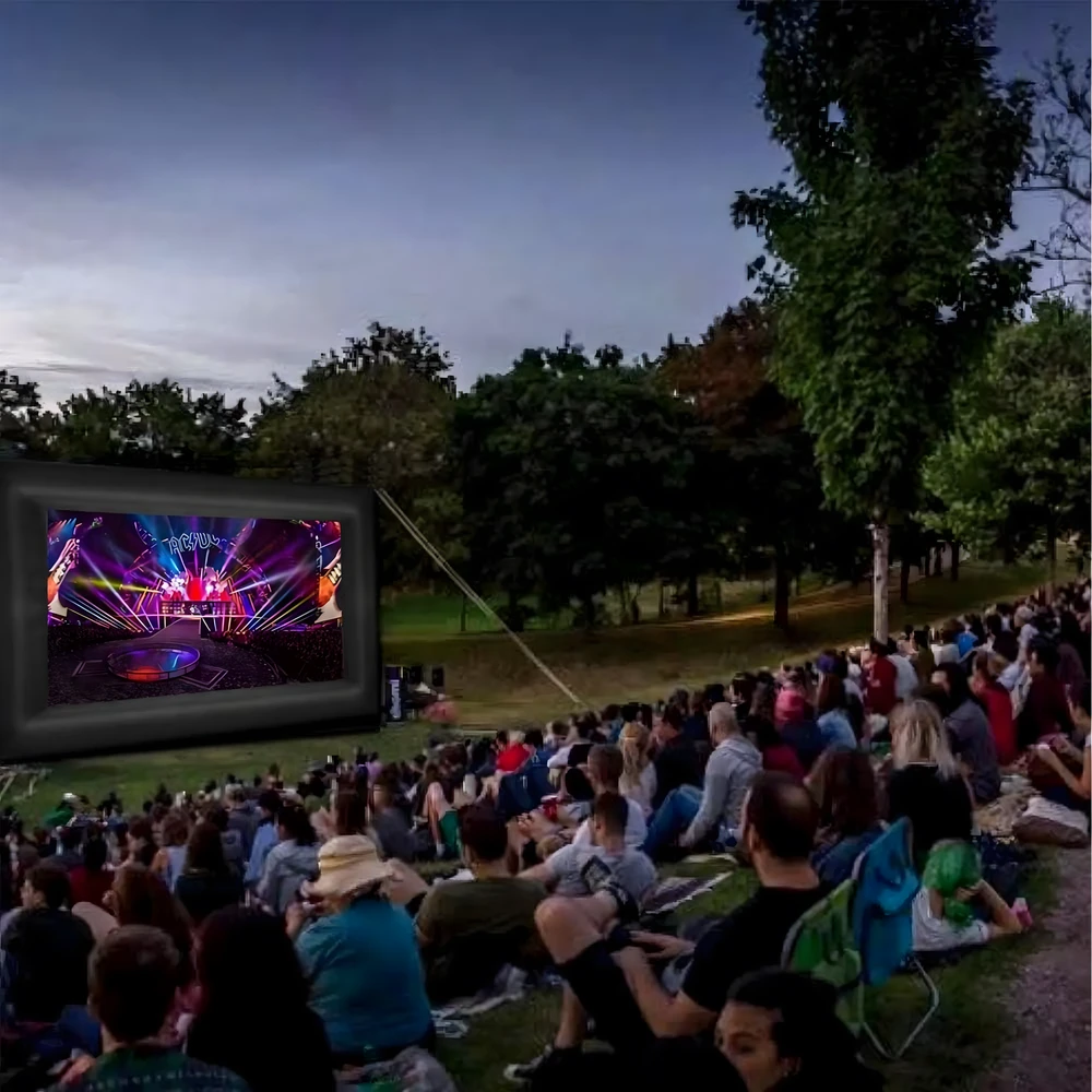 Duży Didelis pripučiamas projekcinis kino ekranas kino projektoriui su pūstuvu