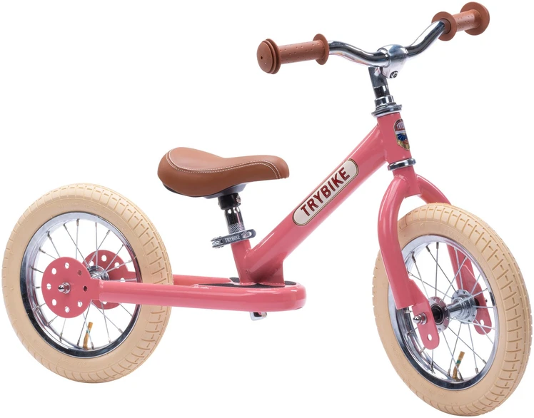 Dviratis-trybike - 2 plieniniai ratai - Vintage Rose (30TBS-2-PNK-VIN)