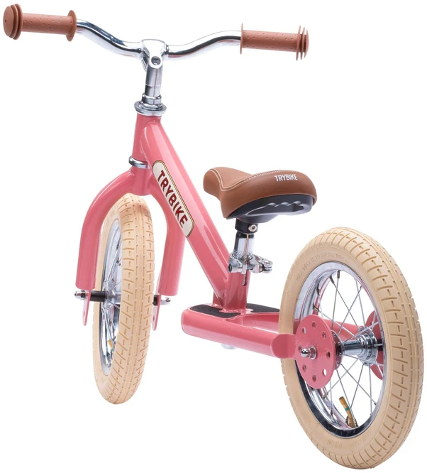 Dviratis-trybike - 2 plieniniai ratai - Vintage Rose (30TBS-2-PNK-VIN)