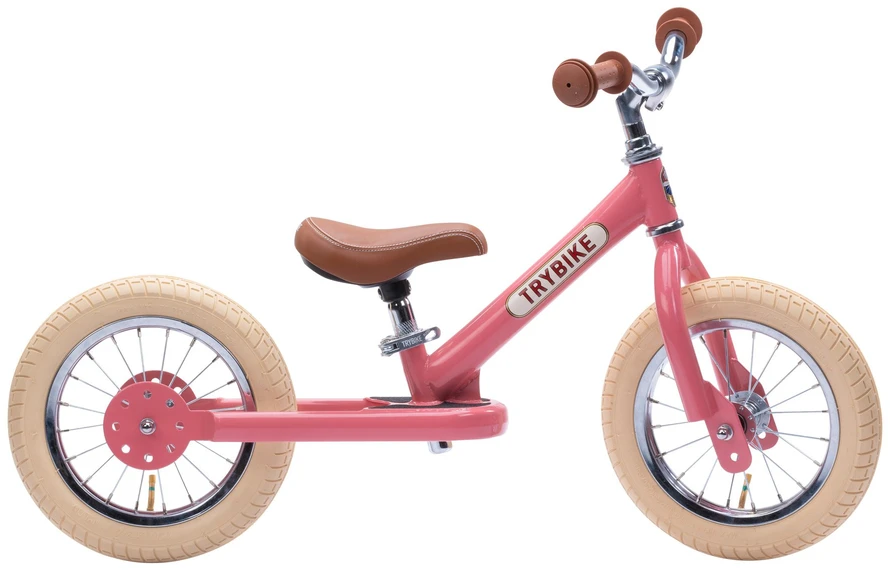 Dviratis-trybike - 2 plieniniai ratai - Vintage Rose (30TBS-2-PNK-VIN)