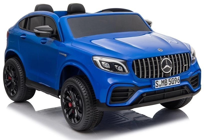Lean Toys Akumuliatorinis automobilis vaikams „Mercedes GLC 63S“, mėlynos spalvos