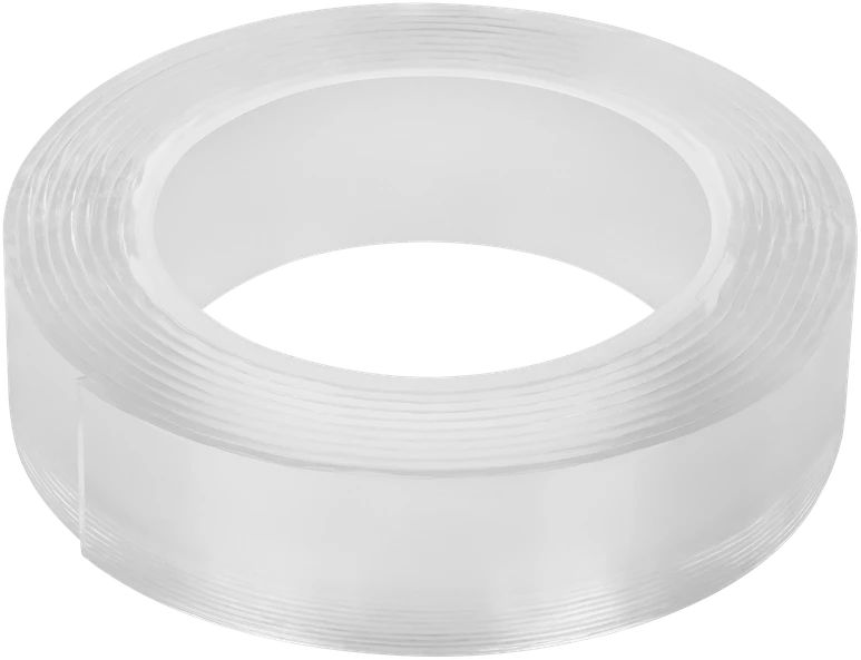 Dwustronna REBEL dvipusė tvirtinimo juosta (1 mm x 19 mm x 1,5 m) skaidri