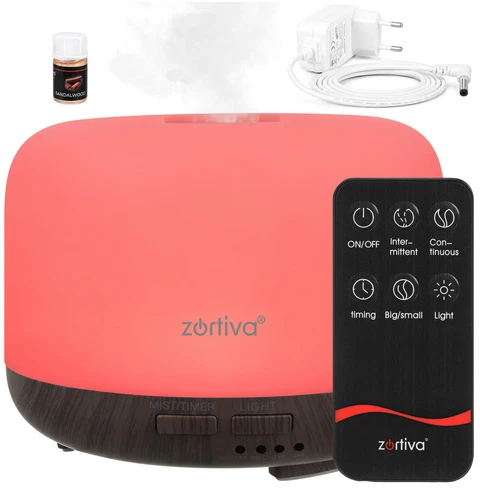 Aroma diffuser - LED humidifier with remote control Zortiva