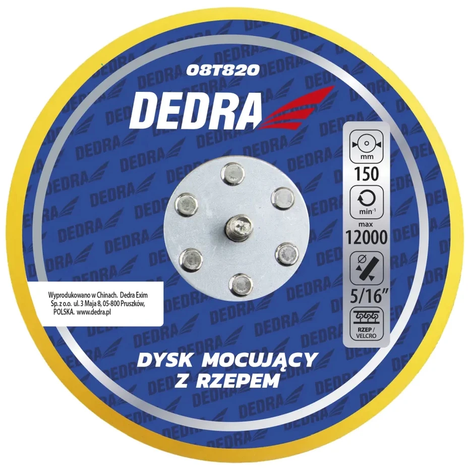 Dysk 150 mm Velcro pagrindo diskas orbitiniams poliruokliams