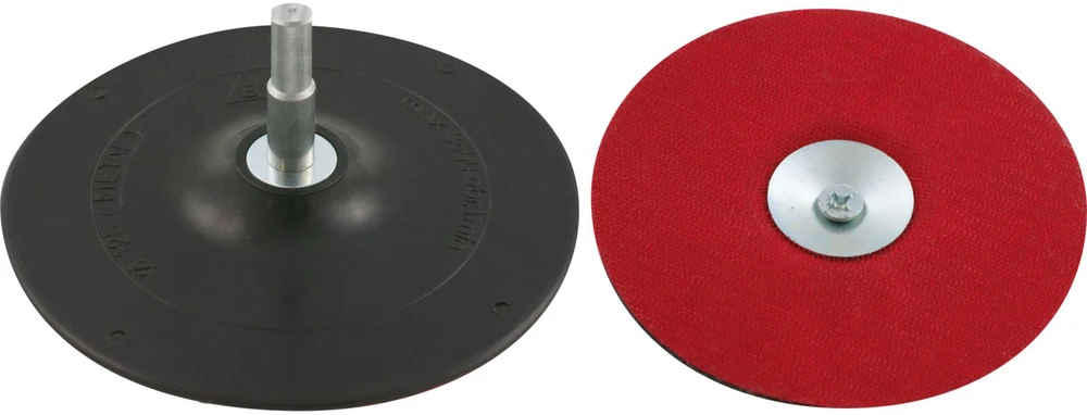 Proline Dysk Przystawka Disko tvirtinimo detalė, skersmuo 125 mm, velenas, skersmuo 6 mm (lipdukas + varžtas)