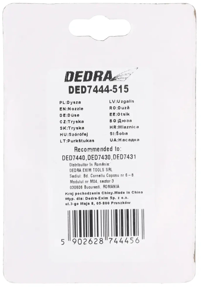 Dedra Sleginio pistoletopurktuvo purktukas 515
