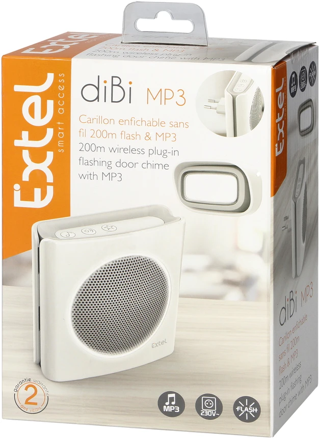 Orno Dzownek Belaidis durų skambutis 230V ~ EXTEL diBi MP3
