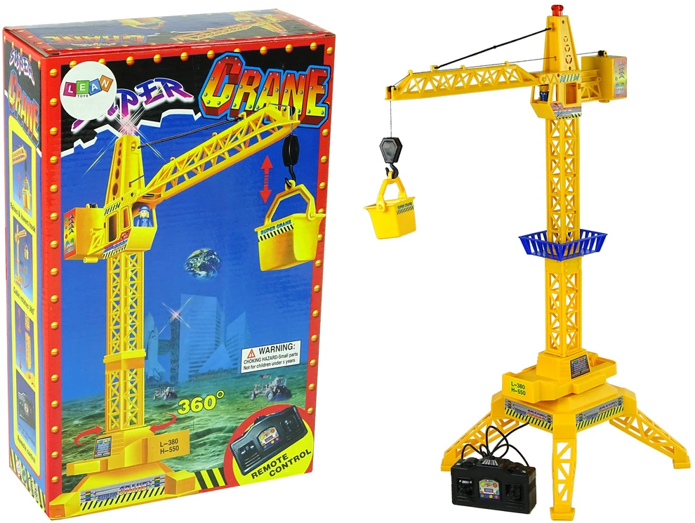Lean Toys Nuotoliniu būdu valdomas statybų kranas
