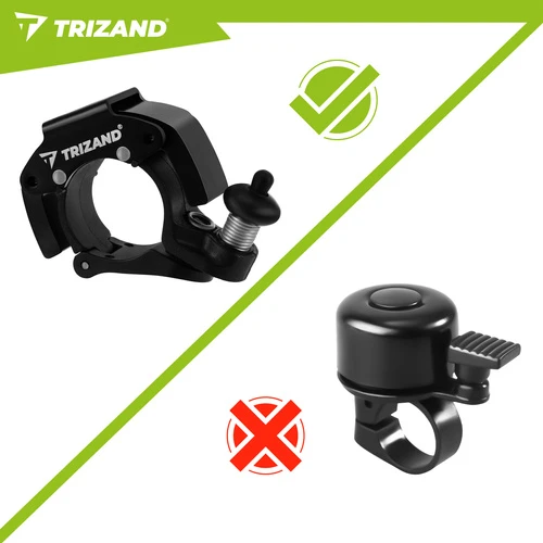 Mechaninis dviračio skambutis 7,5x4,5x2cm Trizand