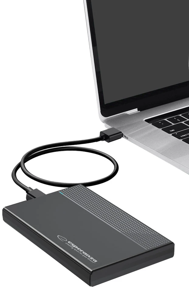 EBA102 Esperanza išorinis dėklas HDD/SSD 2.5" diskui