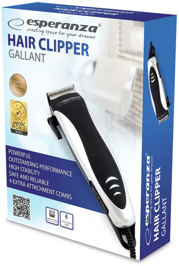 Shaver for cutting Esperanza EBC005 GALLANT (baltos spalvos)