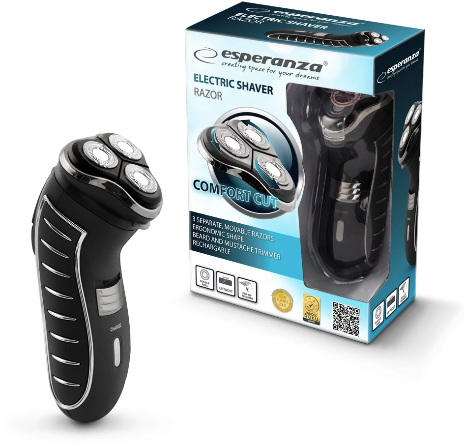 Shaver Esperanza Razor EBG002K (juodos spalvos)