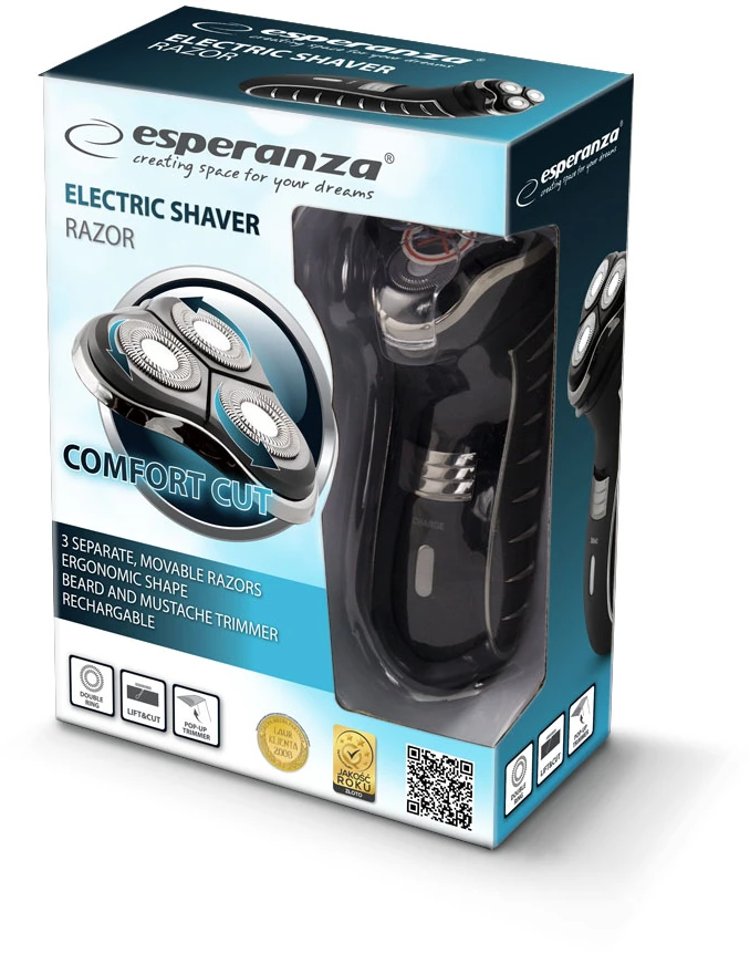 Shaver Esperanza Razor EBG002K (juodos spalvos)