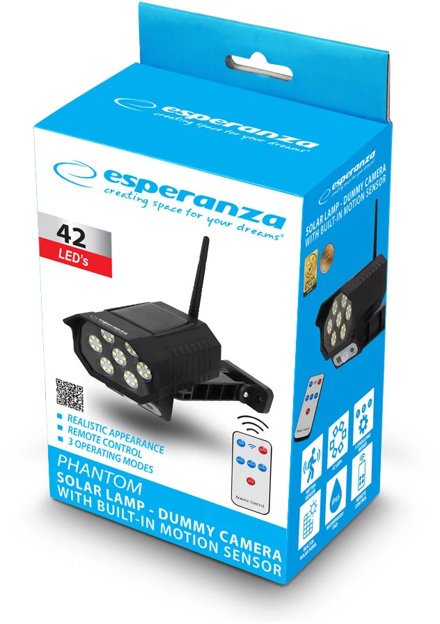 ECA103 „Esperanza“ saulės lempos fantominė stebėjimo kameros manekenas