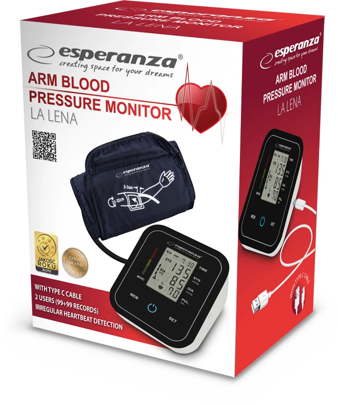 Kraujospūdžio matuoklis Esperanza ECB006 upper arm blood pressure monitorius
