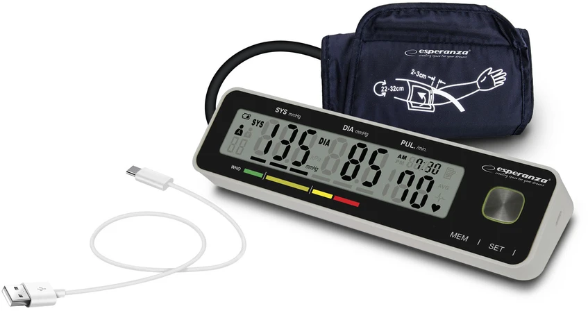 Kraujospūdžio matuoklis Esperanza ECB009 upper arm blood pressure monitorius
