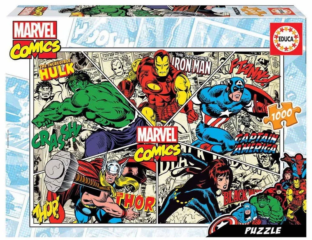 Dėlionė Educa - 1000 vnt., Marvel Comics (80-18498)