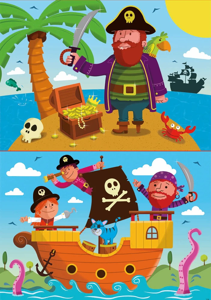 Educa dėlionė 20 vnt. - Piratai