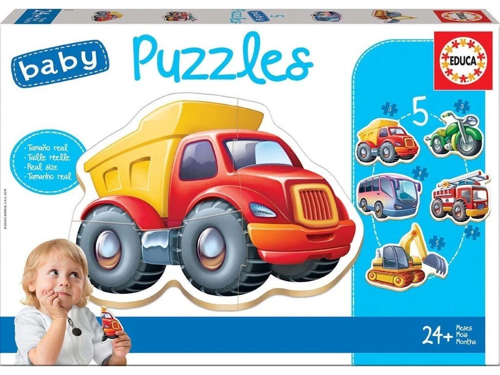 Pirmoji dėlionė EDUCA Baby Transportas 14866