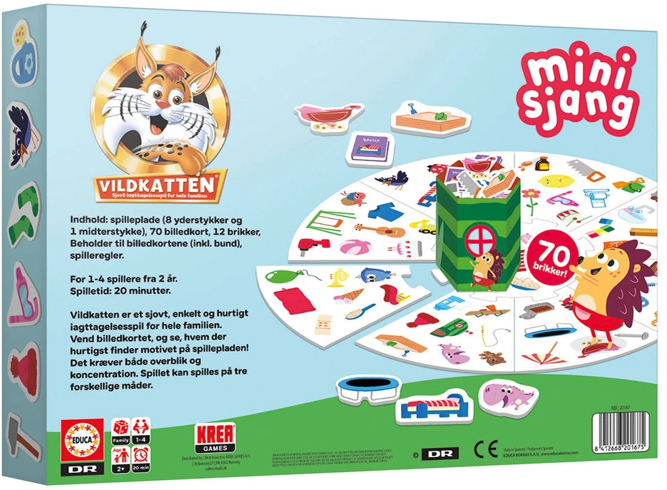 Educa,Vildkatten Vildkatten – Minisjang Børste (78-20167)