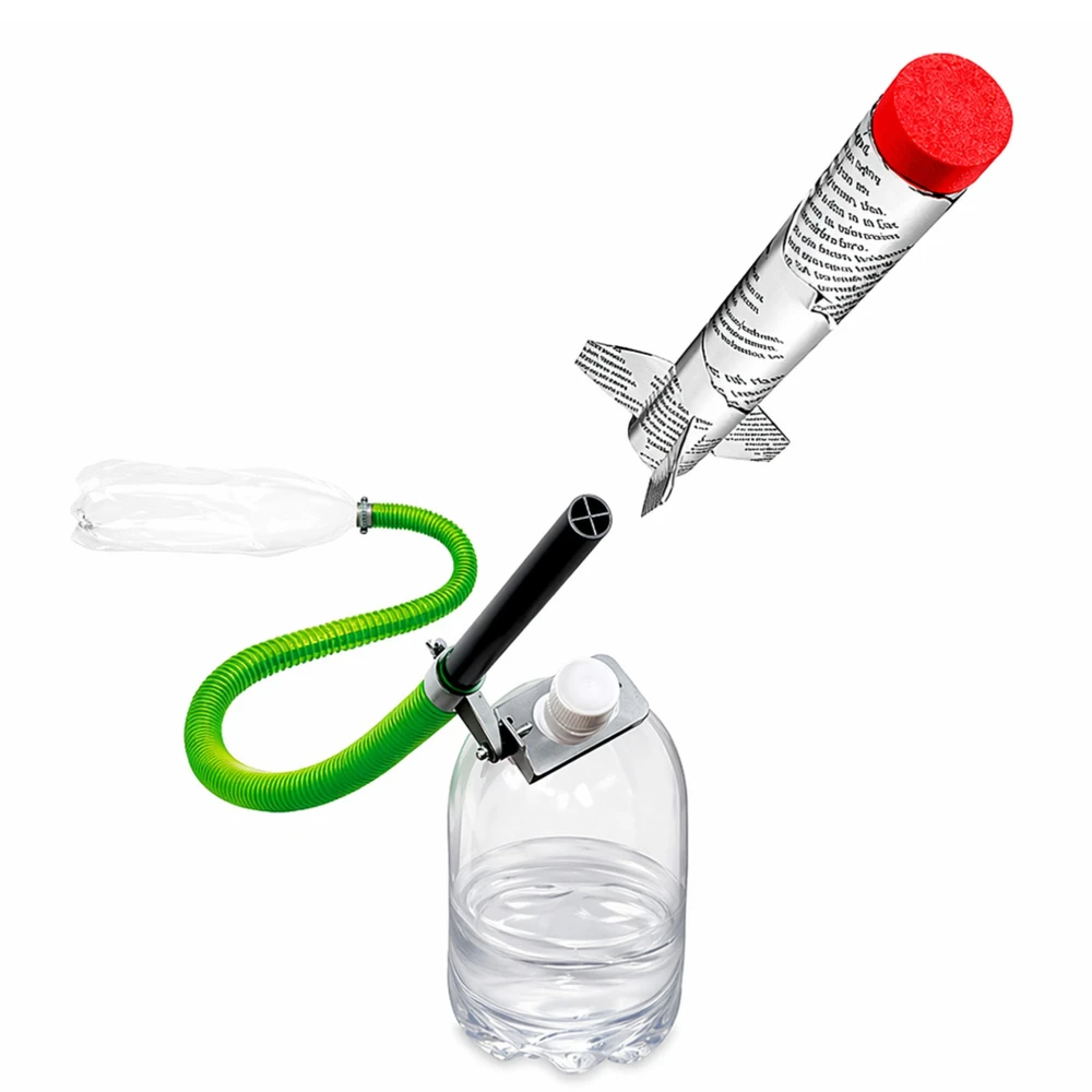 Lean Toys Edukacinis rinkinys Suspausto oro raketa LeanToys