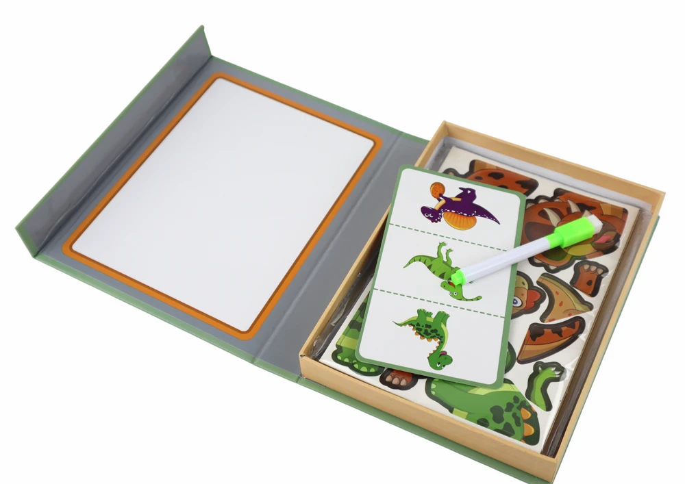 Edukacinis magnetinis žaidimas Lean Toys Dinozaurai