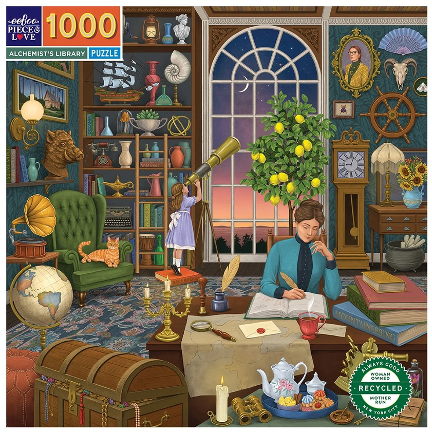 eeBoo - Dėlionė 1000 detalių - Alchemikų biblioteka - (EPZTAHL)