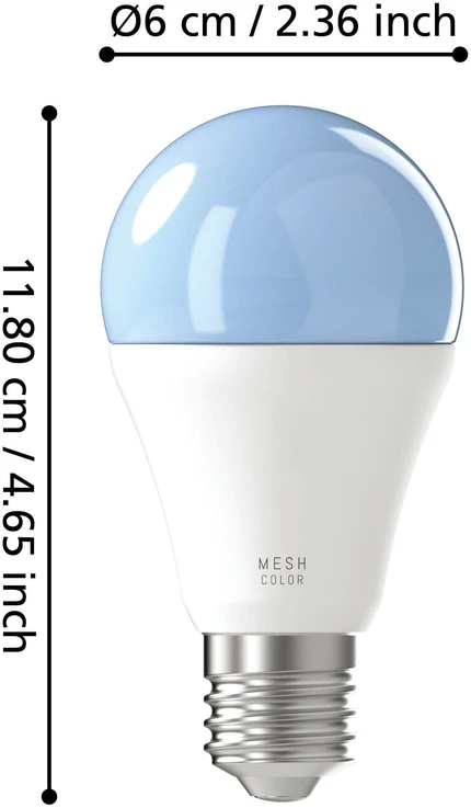 EGLO - 2 x E27 A60 išmaniųjų lempučių rinkinys - RGB + TW - Zigbee ir Bluetooth