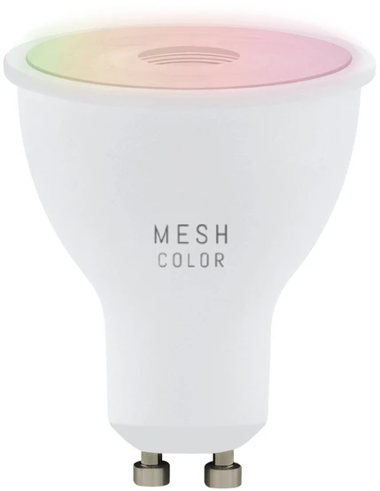 EGLO - 3 GU10 išmaniųjų lempučių ir nuotolinio valdymo pulto rinkinys - RGB + reguliuojama balta spalva - Zigbee ir Bluetooth