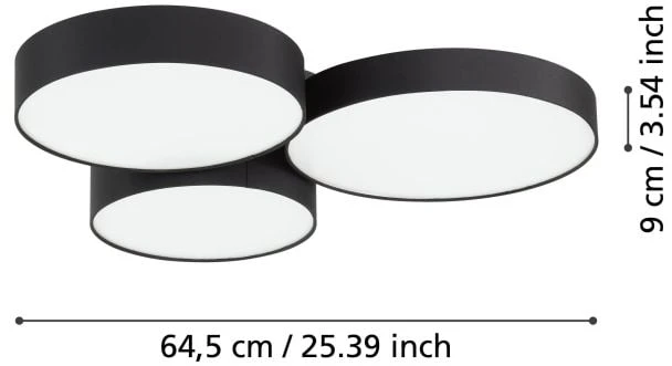 „Eglo“ – „Barbano-Z“ išmanusis lubinis šviestuvas – RGB, reguliuojama balta spalva ir valdymas per „Zigbee“ / „Bluetooth“