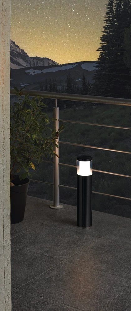 EGLO - Basalgo-Z lauko toršeras, juodas H45 - išmanusis RGB + reguliuojamo baltumo LED su Zigbee ir Bluetooth