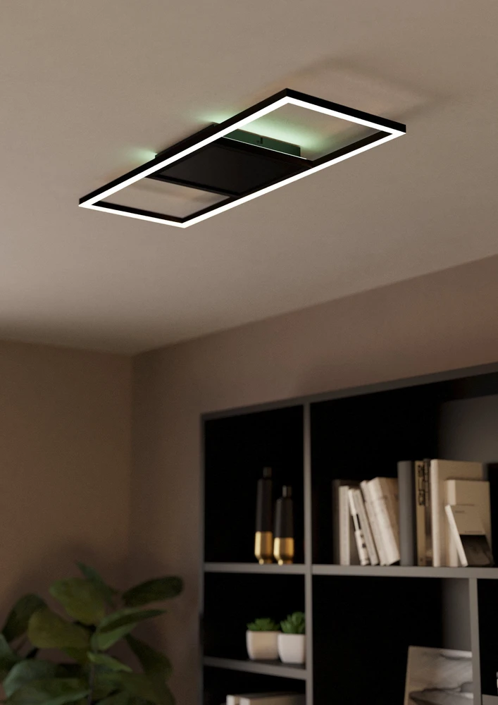 „Eglo“ – „Calagrano-Z“ išmanusis lubinis šviestuvas – RGB, reguliuojamo baltumo ir „Zigbee“ / „Bluetooth“ (ilgis 64 cm)