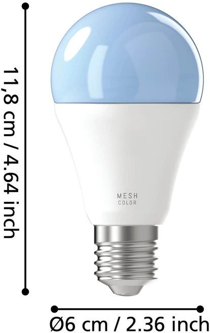 Eglo - CONNECT-Z E27 A60 RGB + TW – išmanioji LED lemputė su Zigbee ir Bluetooth
